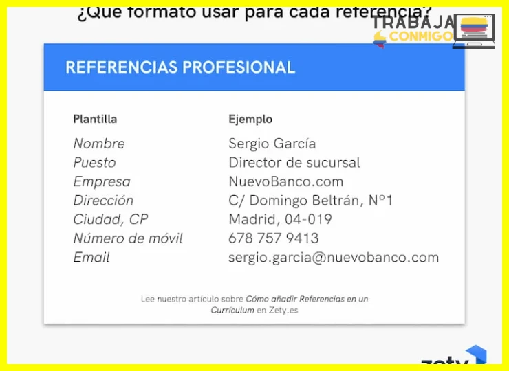 Aspectos prácticos para solicitar y presentar referencias