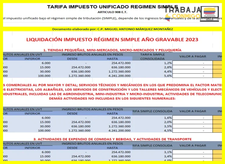 ¿[PDF] Régimen Simple de Tributación - RST - DIAN?