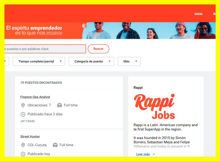 ¿Cuáles son los canales oficiales y el proceso para postular a una vacante en Rappi?
