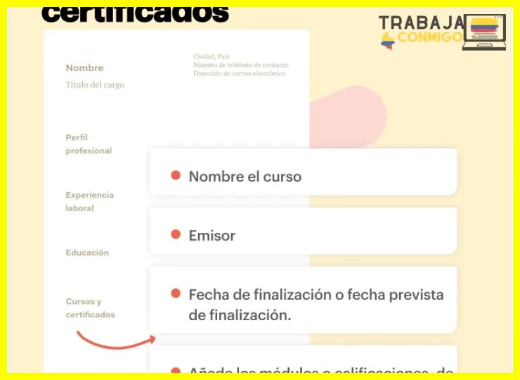 Cómo listar certificaciones en tu currículum