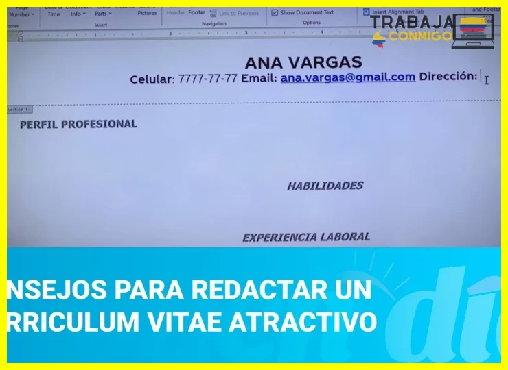 ¿Consejos para redactar un curriculum vitae atractivo - YouTube?