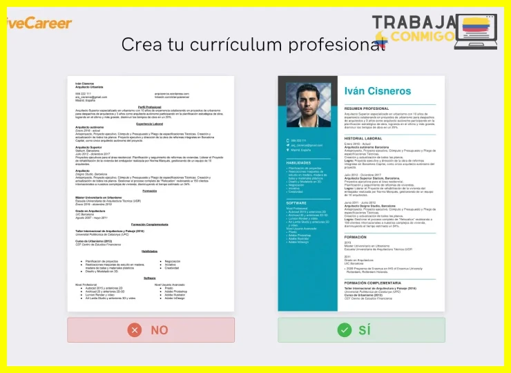 Paso 1 — Elegir una plantilla moderna y atractiva para tu currículum