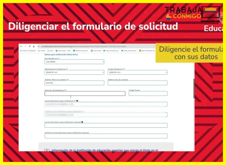 Paso 2 — Pago de derechos y radicación de la solicitud de convalidación