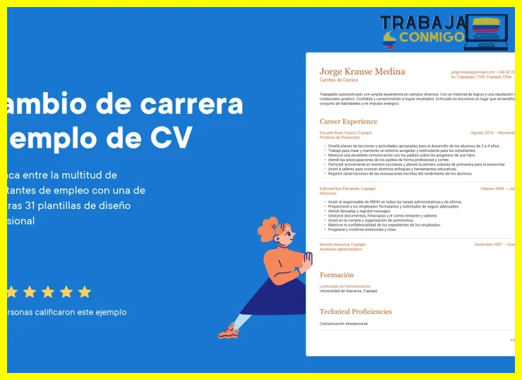 ¿Puedo usar un currículum narrativo para explicar mi reorientación profesional?